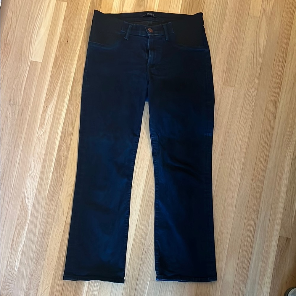Maternity Dark Blue Straight-Leg Jeans